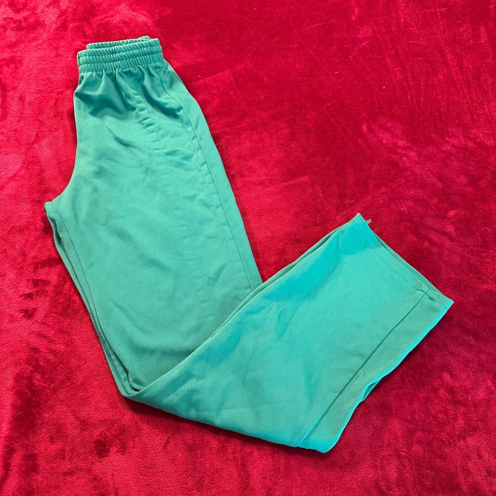 Vintage Empire Sporting Green Track Pants Mens Medium Union Made USA Zip‎ Leg